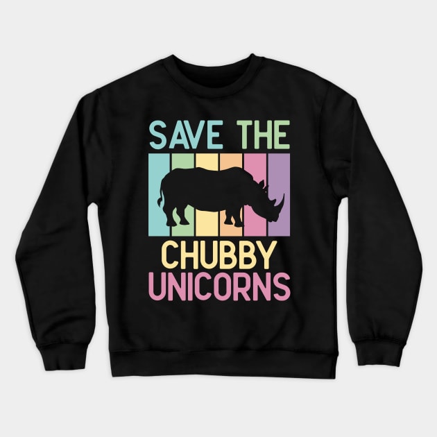 Save the chubby unicorns Crewneck Sweatshirt by marina63